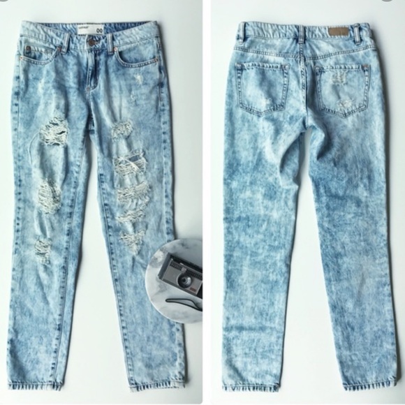 Garage Denim - GARAGE | Destroyed Acid Wash Boyfriend